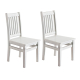 Cadeira De Jantar 2 Peças Amazonas Branco Provençal - Famorine Móveis