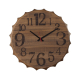 Relógio Decorativo Yuppiville - Rustic Brown - Madeira Teada