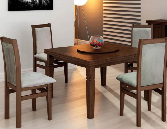 Mesas para cozinha de madeira maciça: escolha o modelo ideal